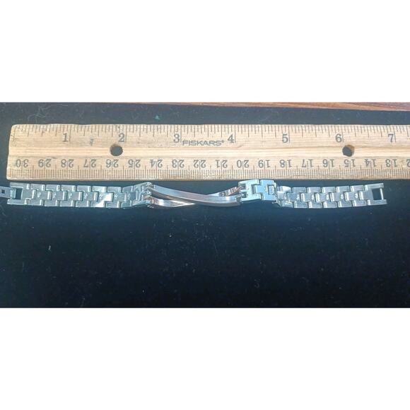 Bracelet Silver & Golden Gemstones Fashion Women's Glam Unique Bold Beautiful - Picture 7 of 8